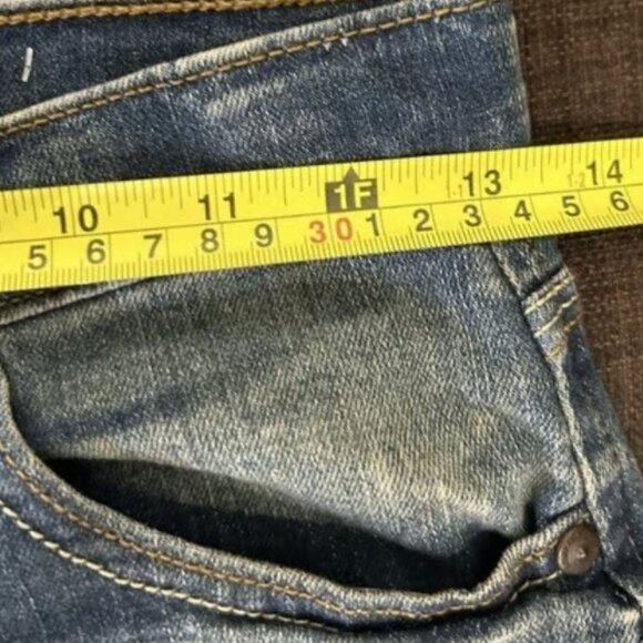 Arizona Jean Co Jeans Size 12 Reg Blue Denim Straight Leg Adjustable - Picture 9 of 9